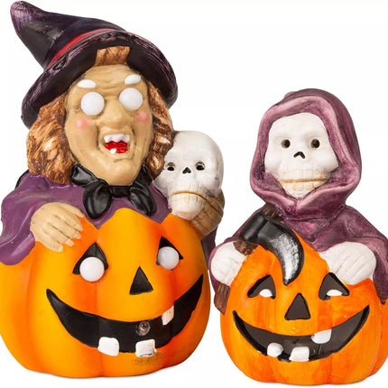 Flashing LED Halloween Pumpkin Pot Pack