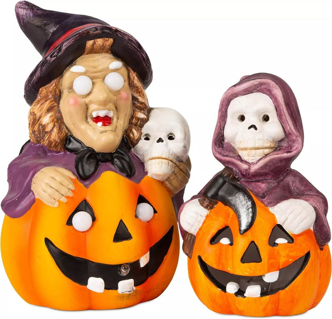 Flashing LED Halloween Pumpkin Pot Pack