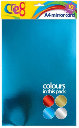 10 Mirror A4 Card Sheets