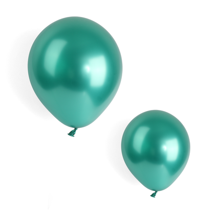 Metallic Green 7" Latex Balloons – 100 Pack