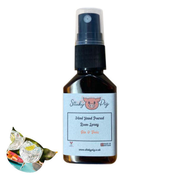 Stinky Pig Highly Scented Small Room Spray - 30ml Gin & Tonic