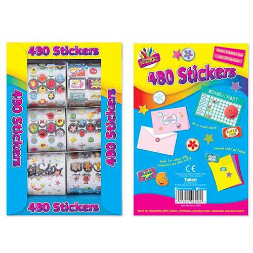 Foil Craft Stickers - 480 Pack