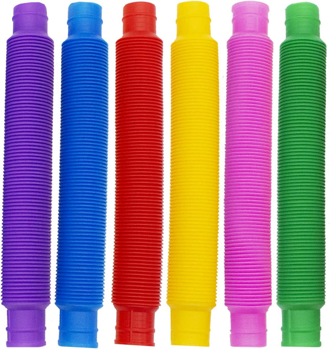 Sensory Pop Fidget Tubes - 6 Pack