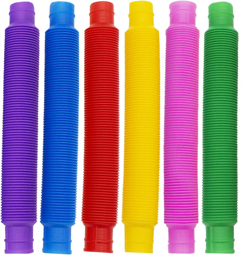 6 Sensory Pop Fidget Tubes (Pack)