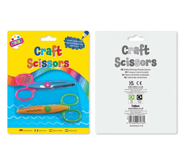2 Wavy Edge Craft Scissors
