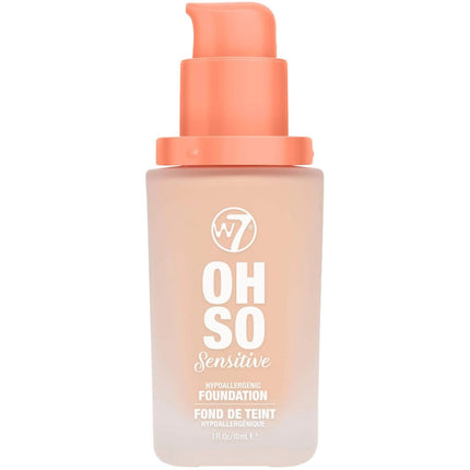 W7 Cosmetics Oh So Sensitive Liquid Foundation - Sand Beige