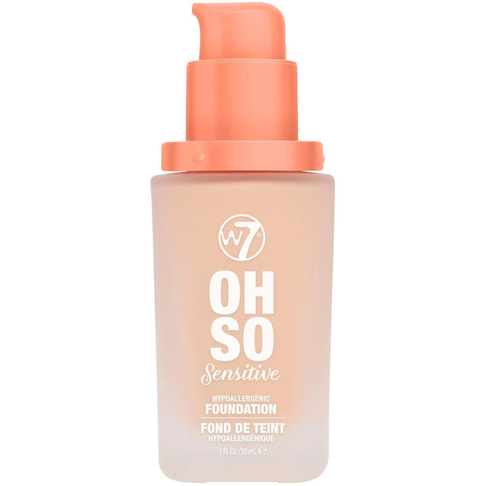 W7 Cosmetics Oh So Sensitive Hypoallergenic Liquid Foundation - Sand Beige