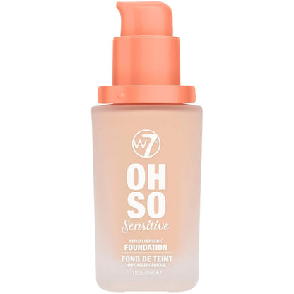 W7 Cosmetics Oh So Sensitive Hypoallergenic Liquid Foundation - Sand Beige
