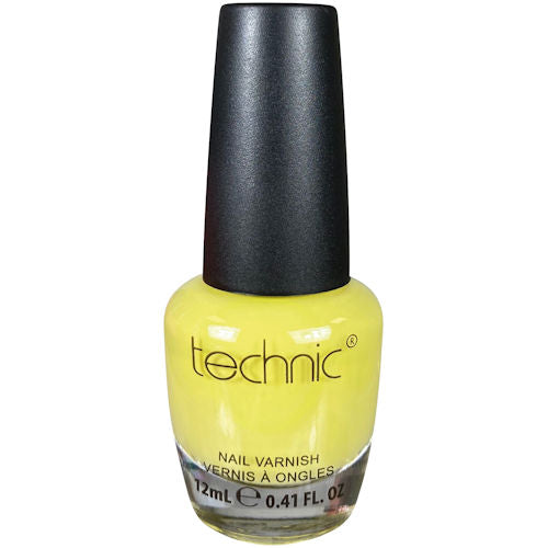 Technic Cosmetics Glossy Nail Polish Bright Yellow - Sunny Side Up