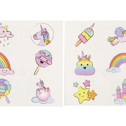 Unicorn Tattoo Sheet - Single