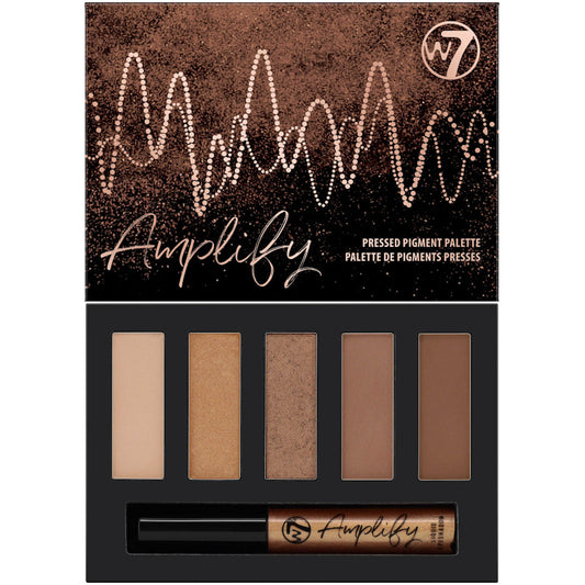 W7 Cosmetics 5 Colour Matte Shimmer Amplify Eyeshadow Palette - Knockout