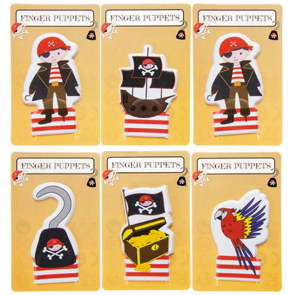 Pirate Finger Puppets - 6 Pack