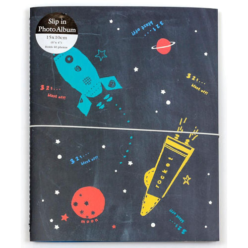 Space Photo Album Holds 40 4x6 Photos - Cosmic Design for Memories Compact Durable Keepsake
