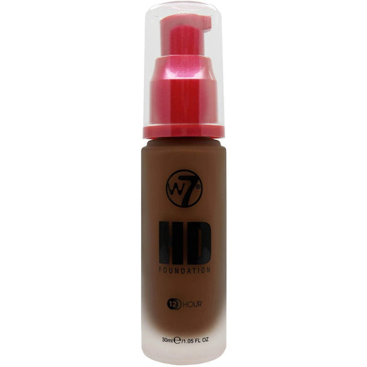 W7 Cosmetics HD Liquid Pump Face Foundation - Fudge