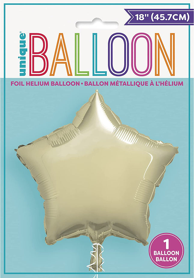 Gold 18" Star Foil Balloon