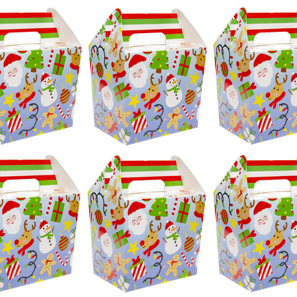 Christmas Party Food Lunch Boxes - 6 Pack