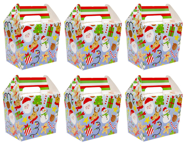 Christmas Party Food Lunch Boxes - 6 Pack