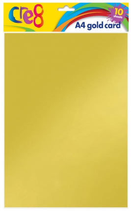 10 Gold A4 Card Sheets