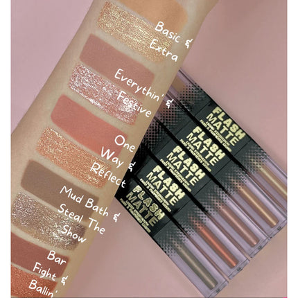 W7 Cosmetics Flash Matte Liquid Eyeshadow - Nude Everythin' & Festive