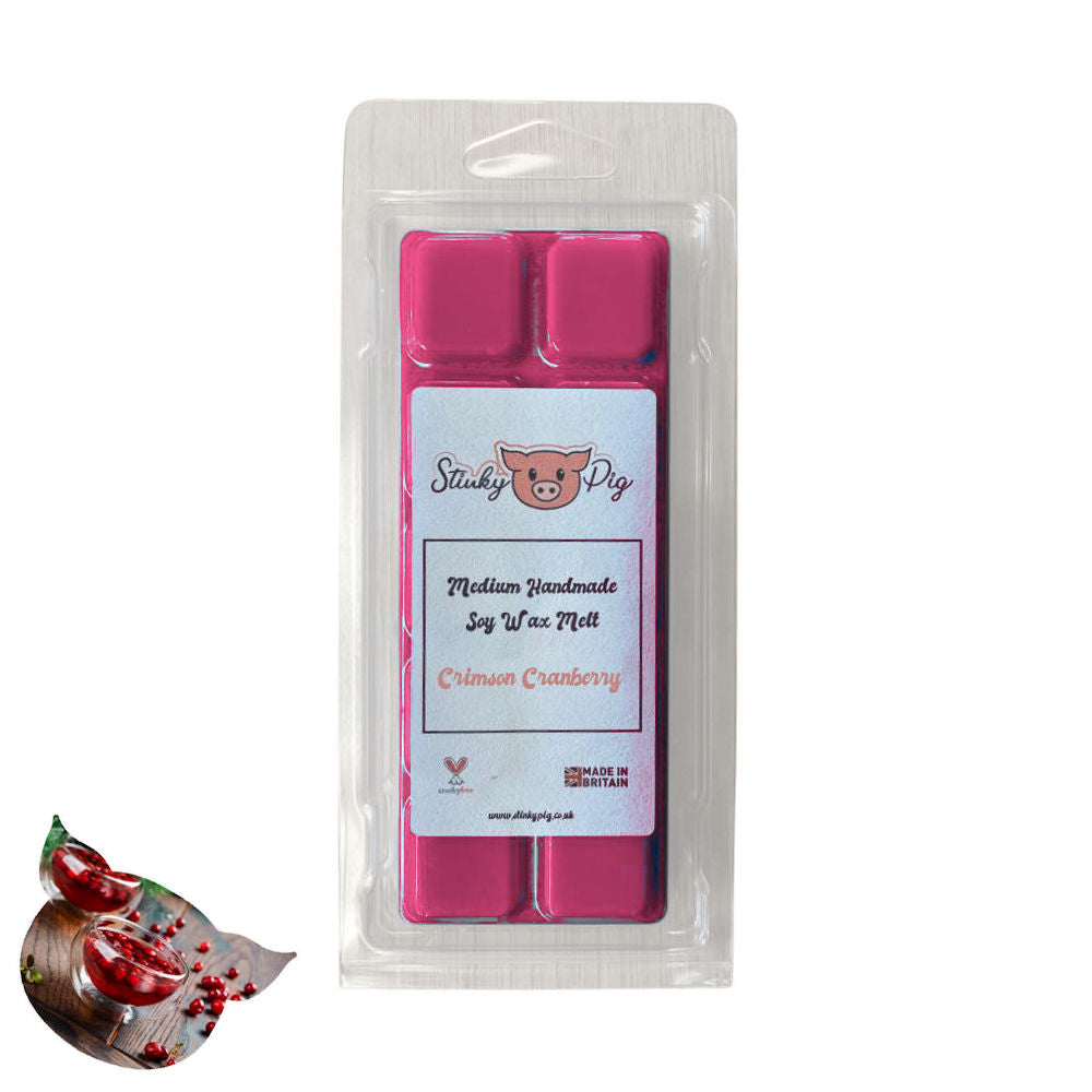 Stinky Pig Highly Scented Soy Wax Melt Clam - 50g Crimson Cranberry