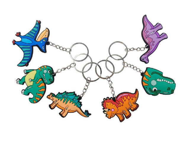Dinosaur Keychains - 6 Pack