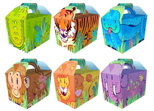 Cartoon Jungle Boxes - 10 Pack