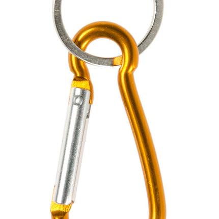 Coloured Metal Clip Keychains - 6 Pack