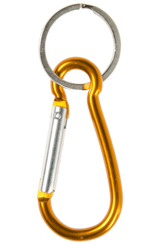 Coloured Metal Clip Keychains - 6 Pack