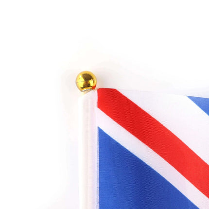Wooden Union Jack Hand Flags - 10 Flags