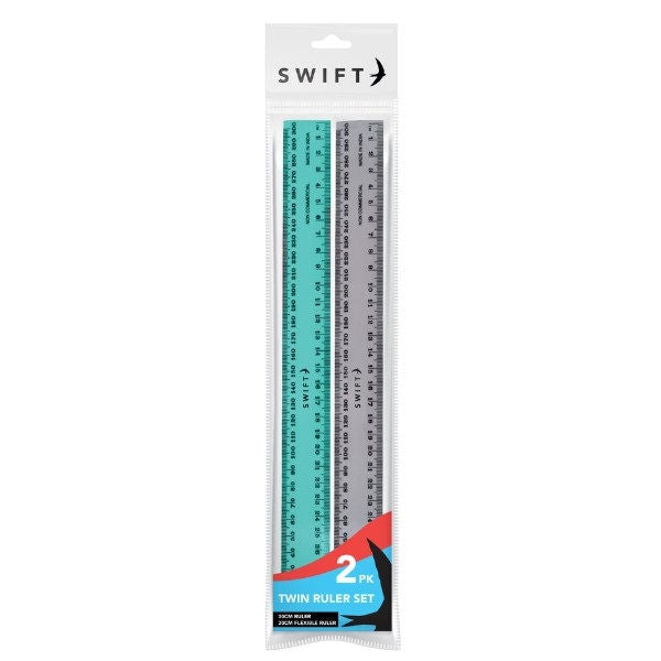 30cm Ruler Set - 2 Pack