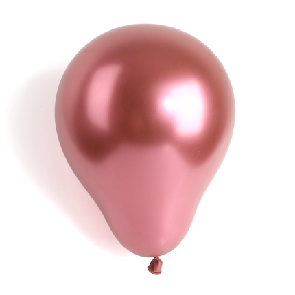 Metallic Red 12" Latex Balloons – 50 Pack