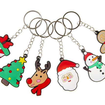 Christmas Keychains - 6 Pack