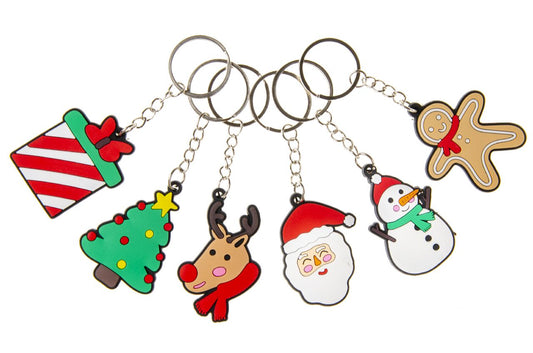 6 Christmas Keychains