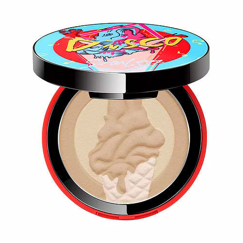 Starway Disco Ice Cream Pressed Powder - Cocoa Natural Face Makeup Cosmetics Beauty