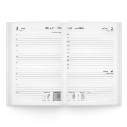 A5 Page a Day Colour Block Diary - Assorted