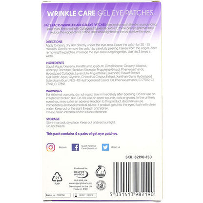 Face Facts Wrinkle Care Gel Eye Patches