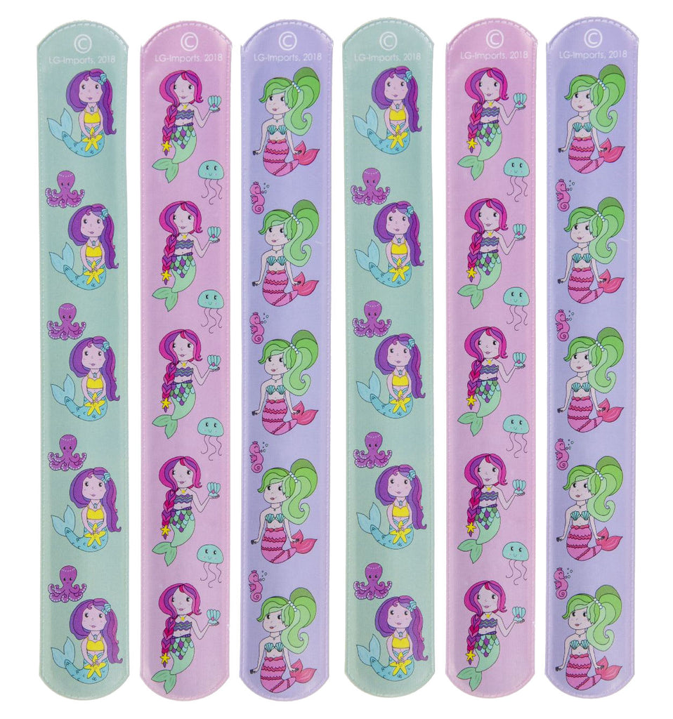 6 Mermaid Slap Bracelets