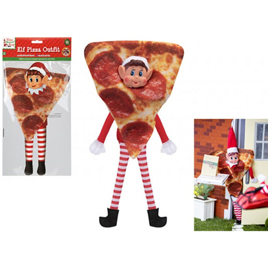 Pizza Outfit For Elf - Fast Food Funny Naughty Elves Christmas Pranks