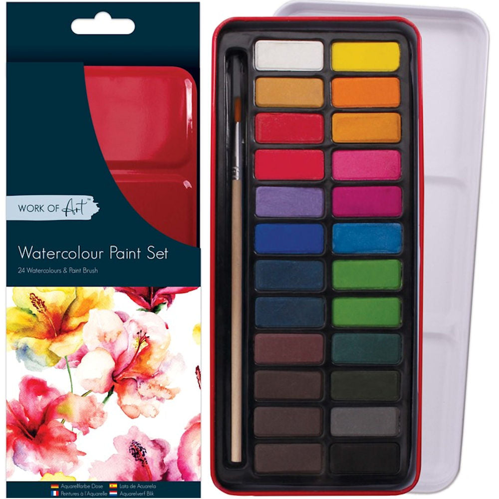 Water Colour Paint Pallet - 24 Colour
