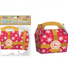 Reindeer Mail Treat Boxes - 10 Pack