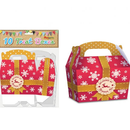 Reindeer Mail Treat Boxes - 10 Pack