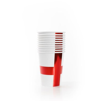 England 9oz Paper Cups – 10 Pack