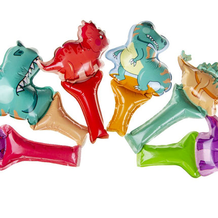 Dinosaur Self-Inflating Handheld Balloons - 6 Pack