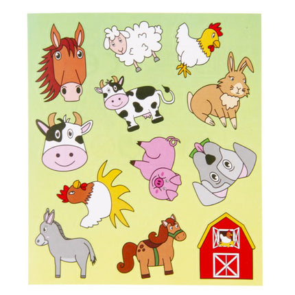 Farm Animal Sticker Sheet - Single