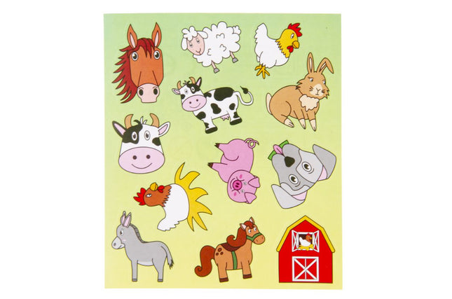 Farm Animal Sticker Sheet - Single