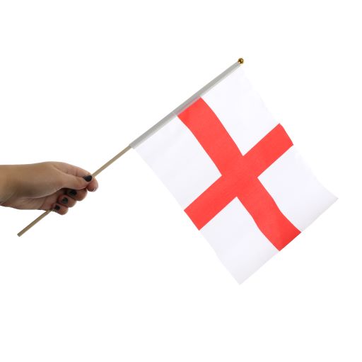 Wooden England Hand Flags – 10 Pack