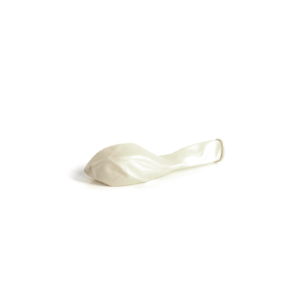 Pearlised Ivory 7" Latex Balloons – 100 Pack