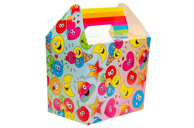Happy Face Party Food Lunch Boxes - 6 Pack