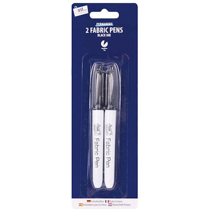 Permanent Fabric Marker Pens - 2 Pack