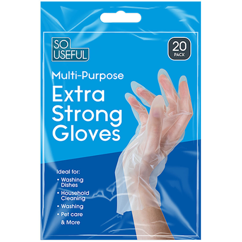 Multi Purpose Extra Strong Gloves - 20 Pack